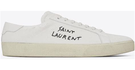 ysl white trainers